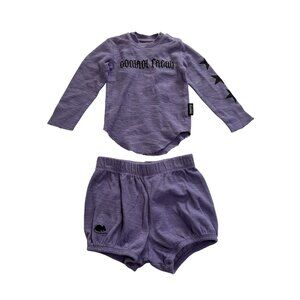 Nununu Watch Out Yoga Set in Mauve Mist